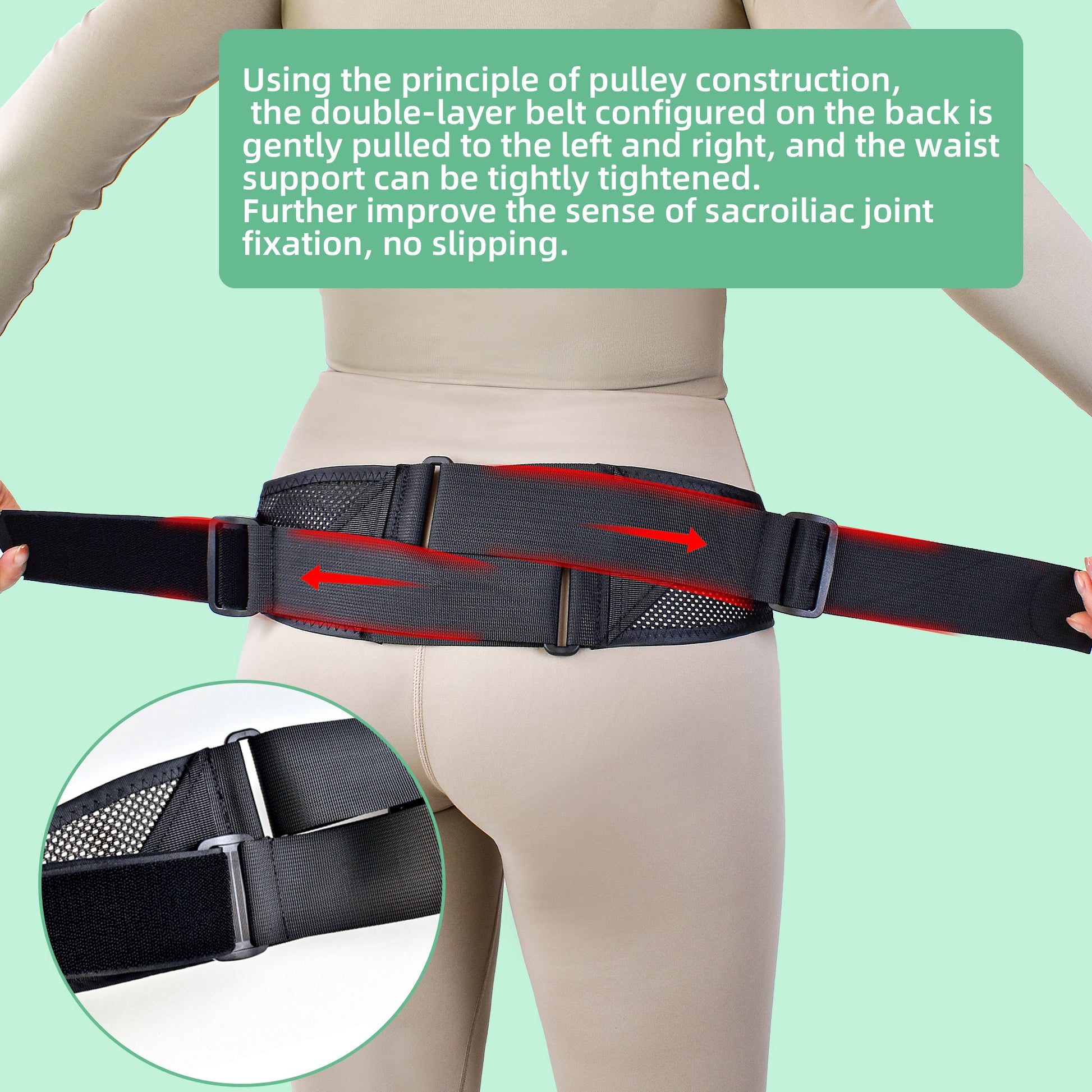 Adjustable waist hip binder for women