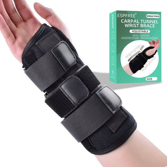 Aluminum splint wrist brace