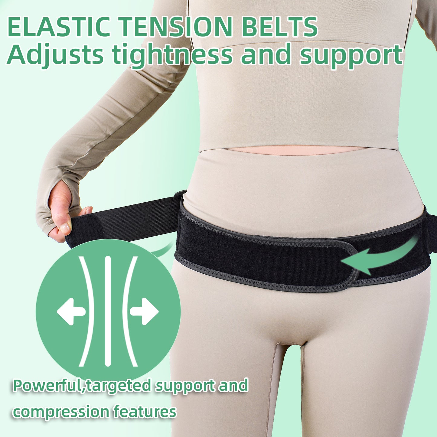 Breathable mesh support for postpartum