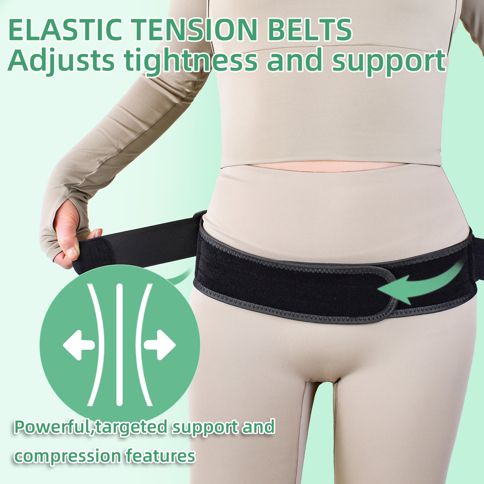 Breathable mesh support for postpartum