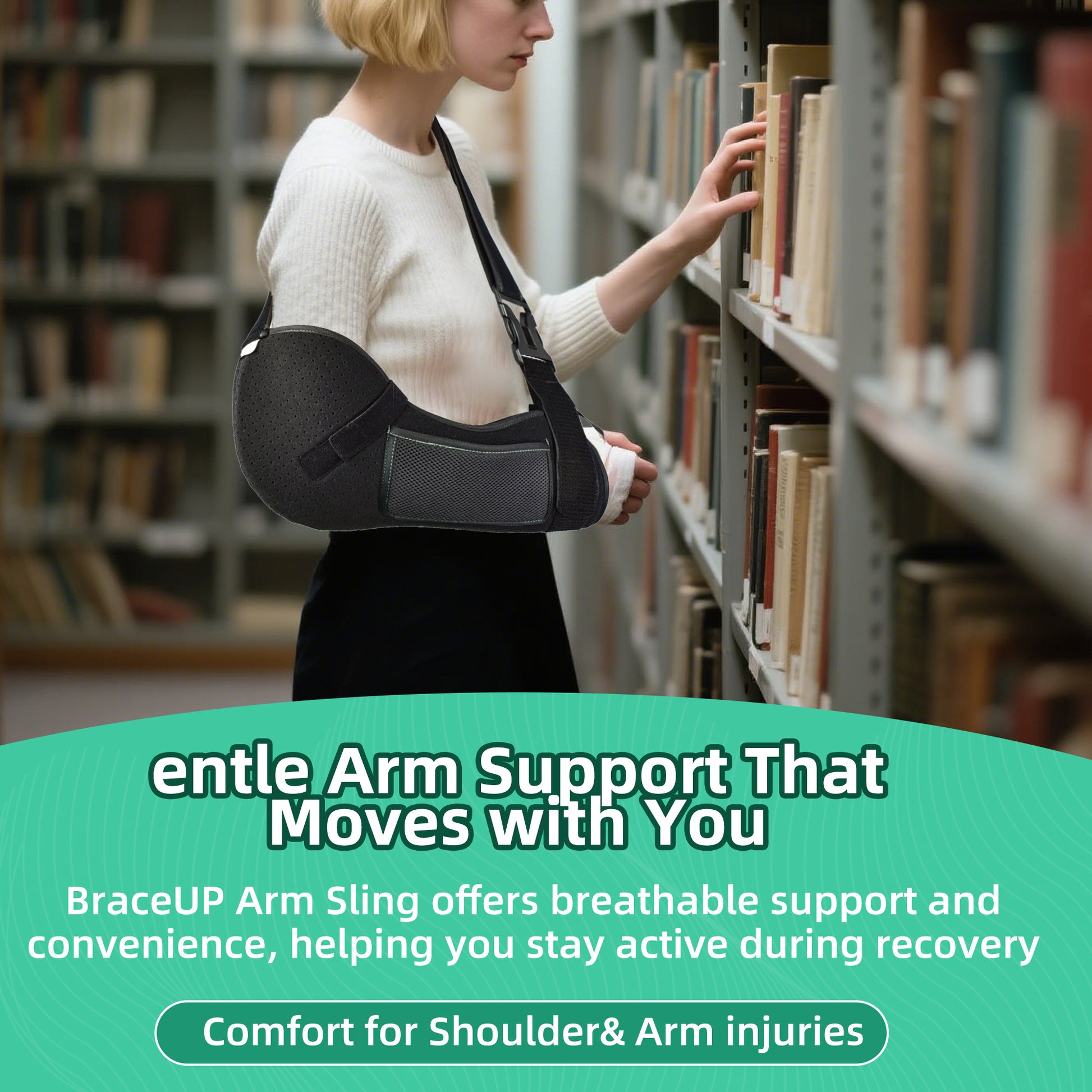 Elbow fracture immobilization sling

