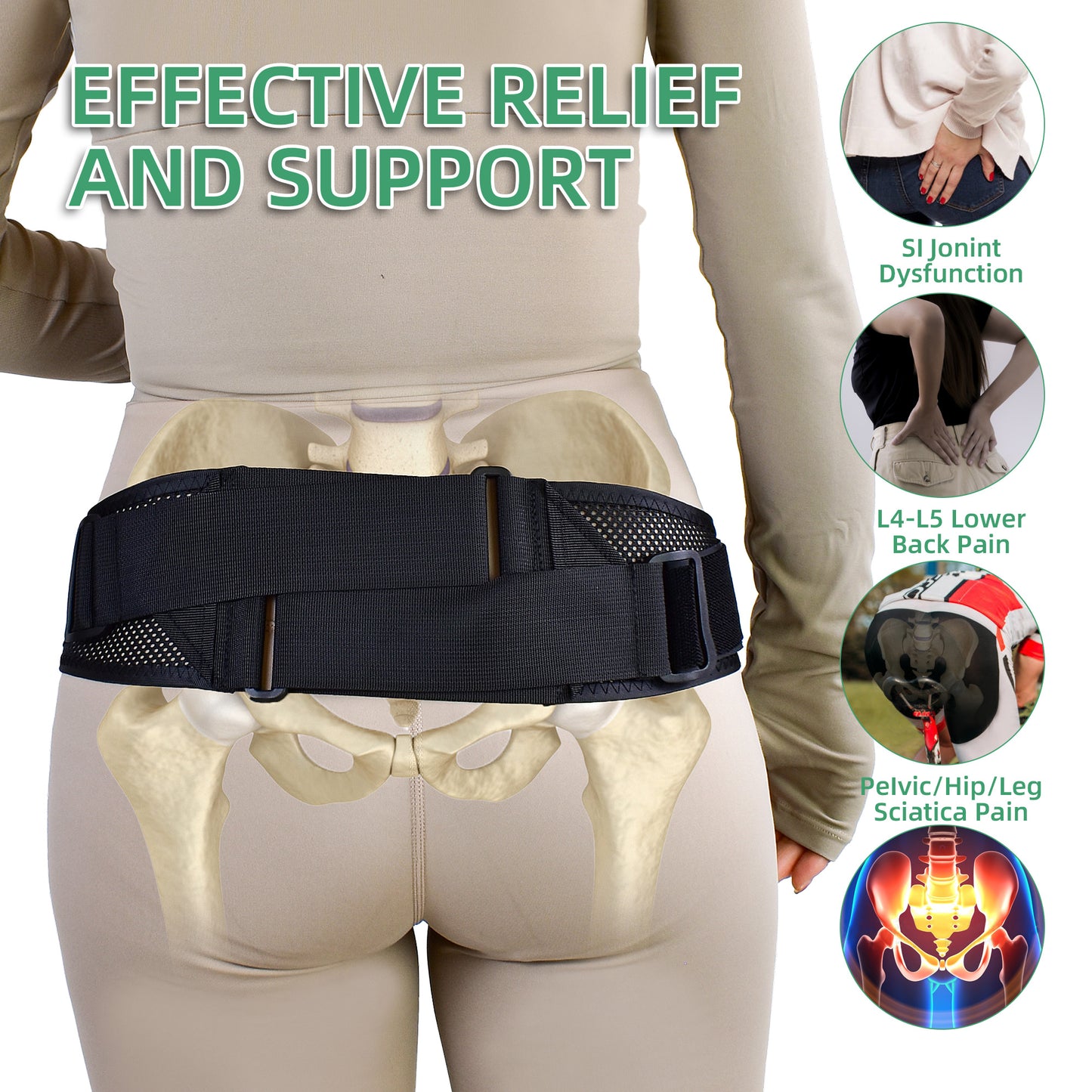 Healthspace belt worn for abdominal support
