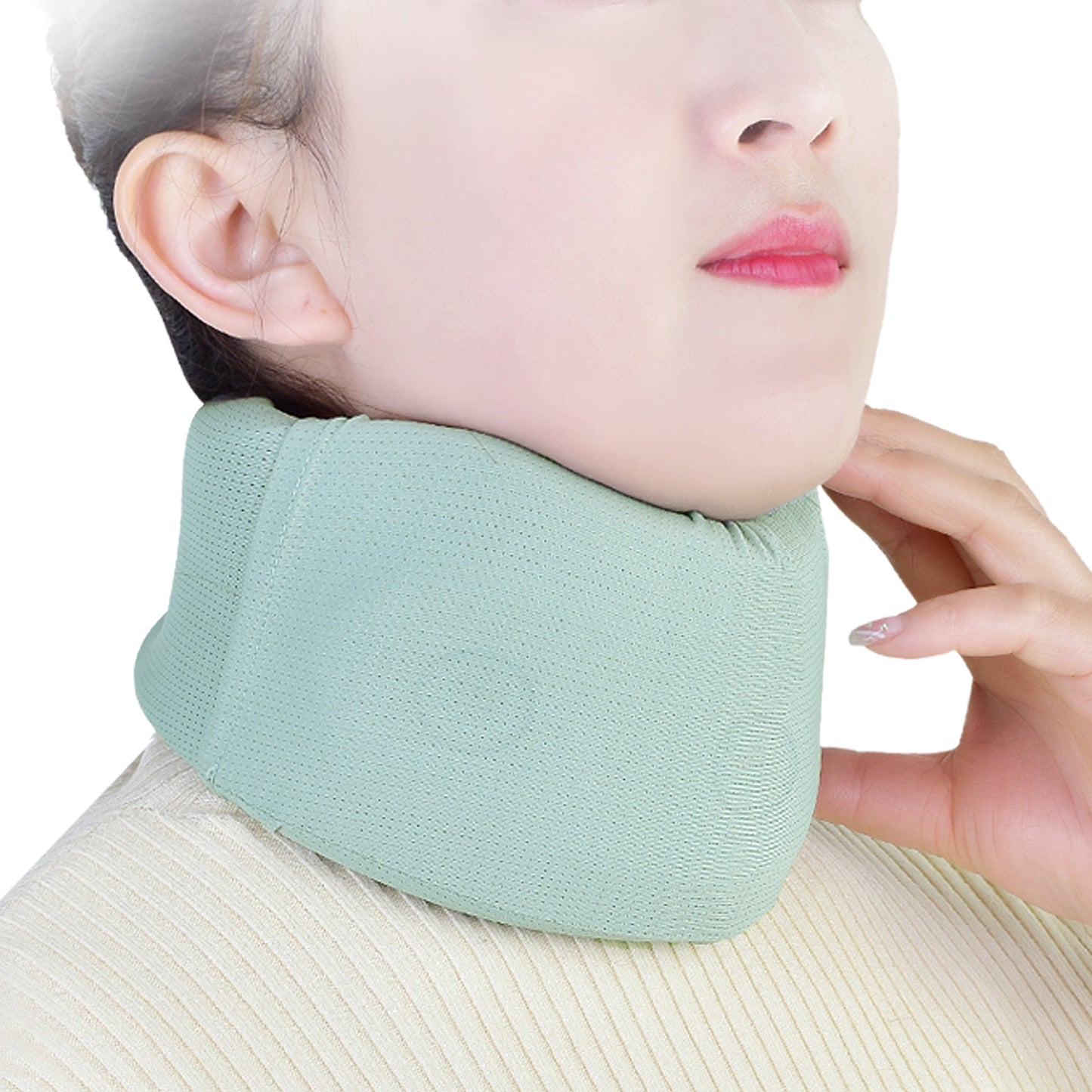 Healthspace breathable foam neck brace for neck pain and whiplash relief

