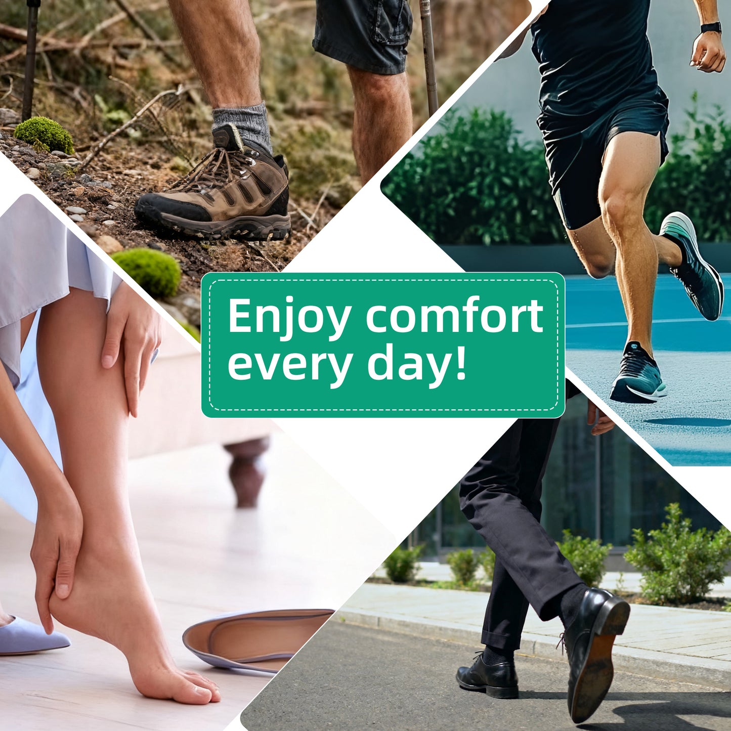 Healthspace heel pads in shoes