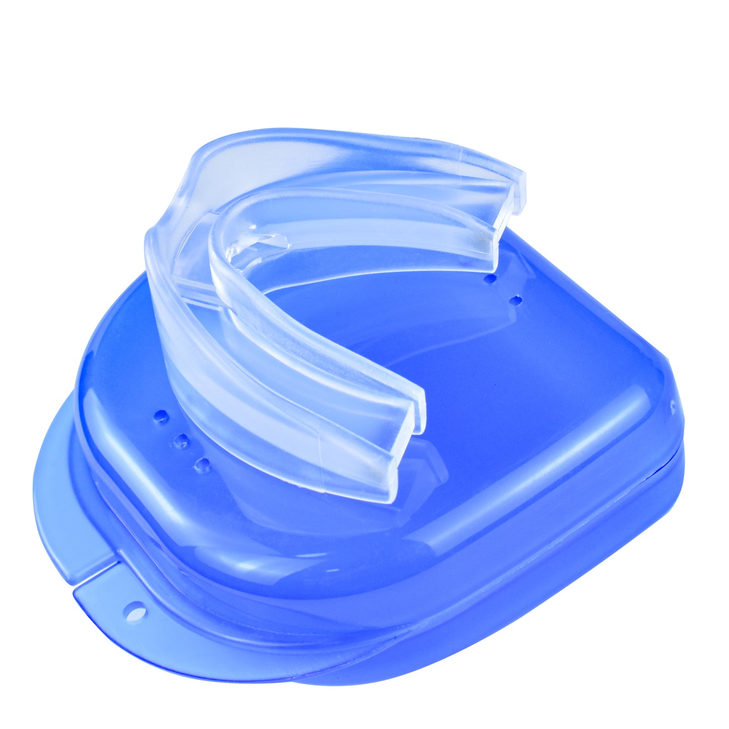 Healthspace night guard for bruxism protection placed neatly on a bedside table