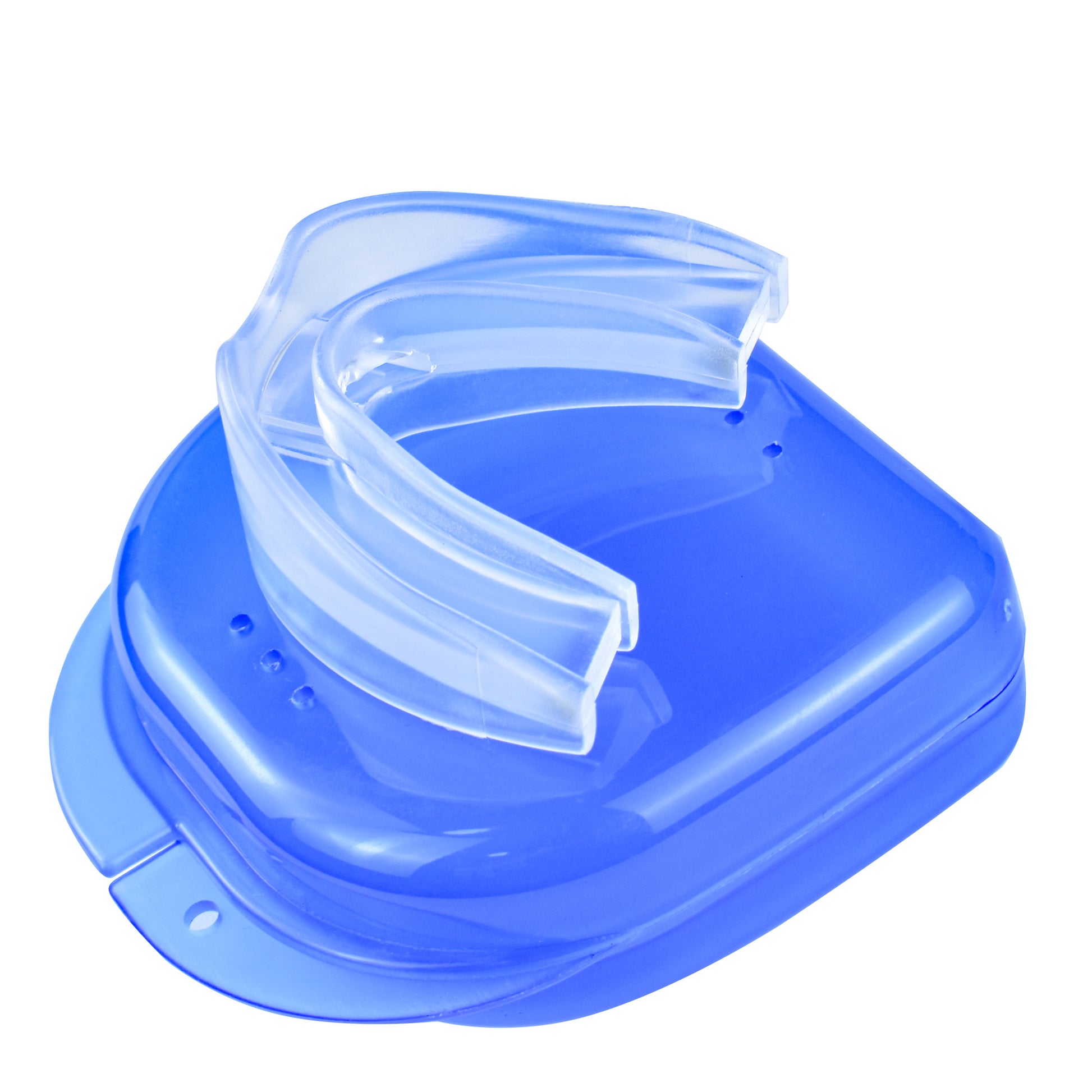 Healthspace night guard for bruxism protection placed neatly on a bedside table