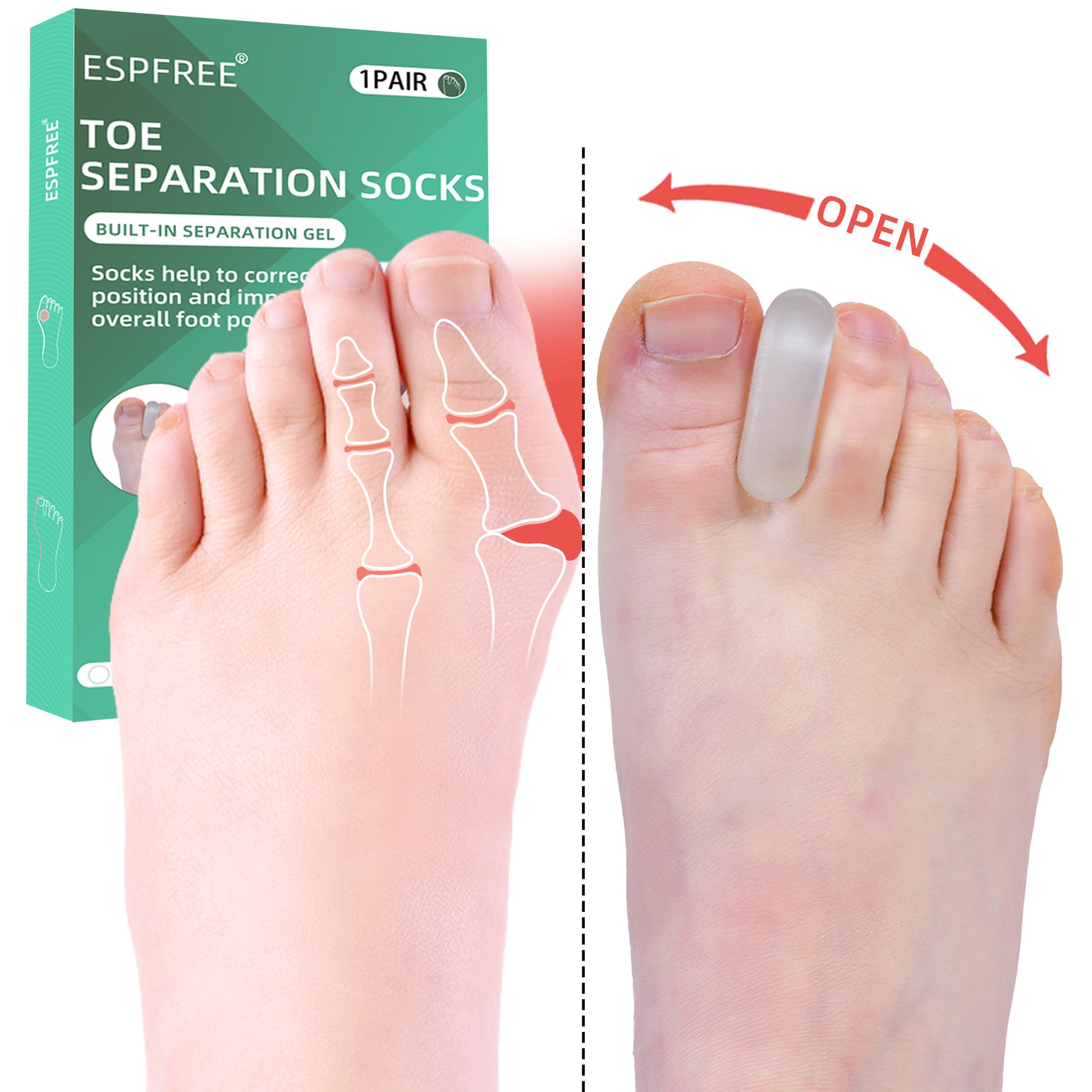 Healthspace socks on feet