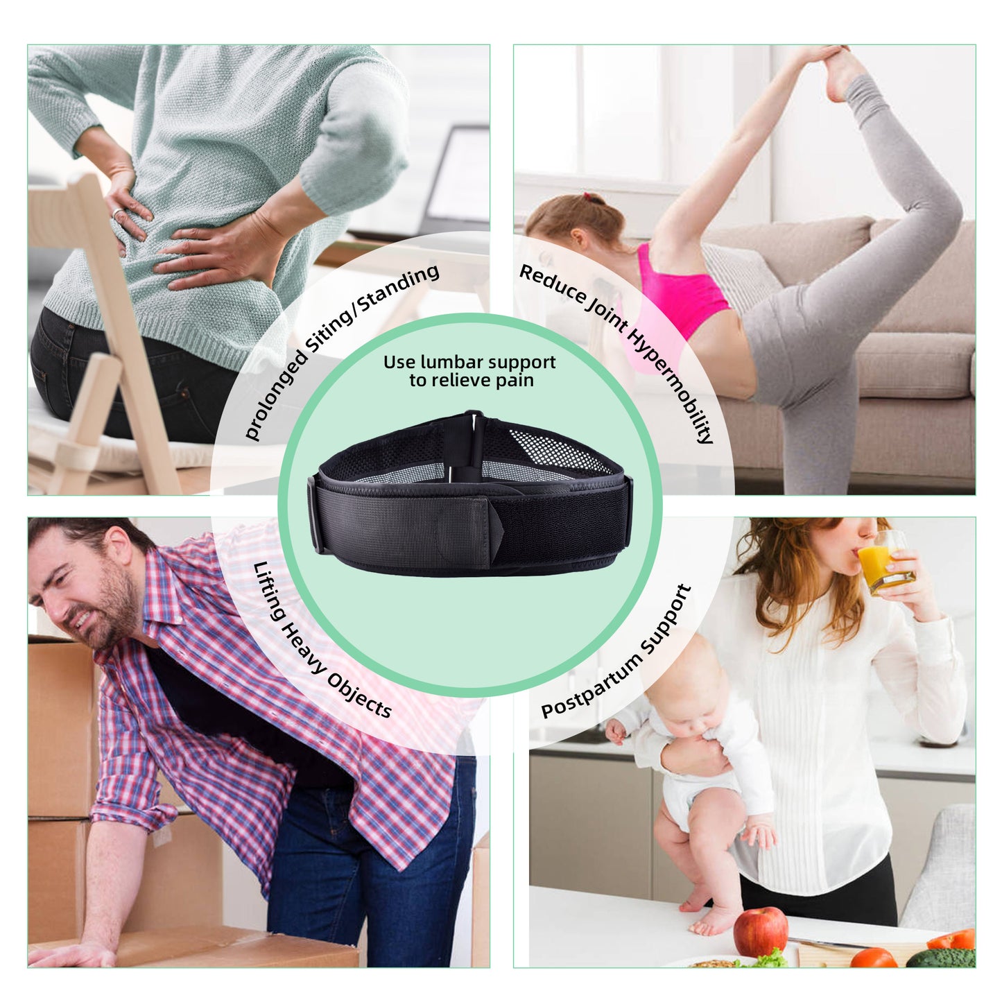 Women's pelvic stability recovery belt