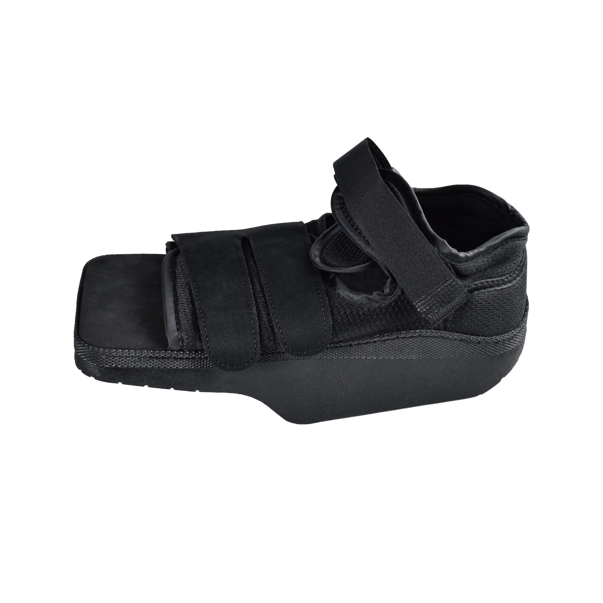 Side profile of Healthspace medical cast boot showing adjustable straps and design