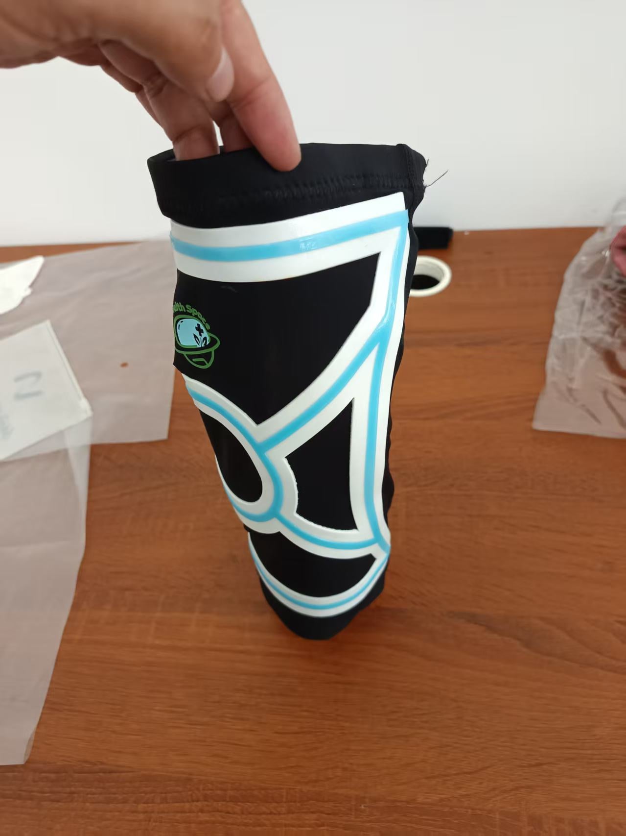 Healthspace Dual-Layer Knee Support Sleeve | Knitted Compression Brace with Silicone Gel Pad for Joint Pain, Arthritis & Sports Stability | Nylon Support for Men & Women